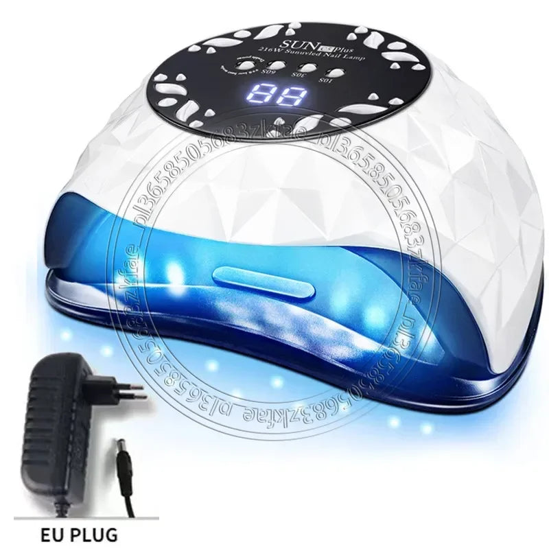 Lámpara Profesional UV/LED 380W para Uñas con Sensor Inteligente