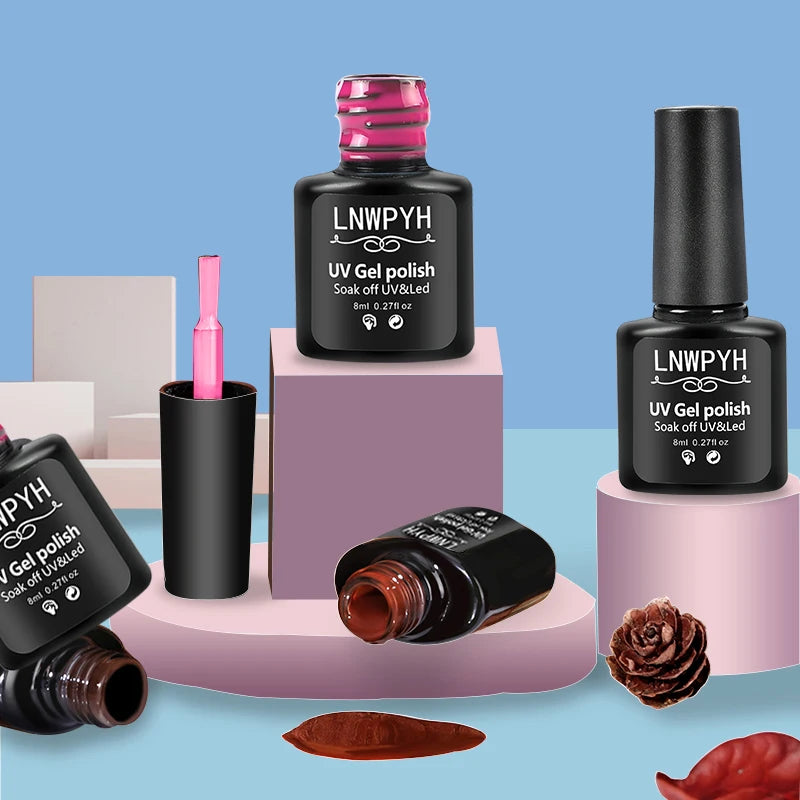 Kit Profesional de Uñas Poly Gel con Lámpara Inteligente y 18 Colores