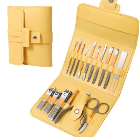 Set de Manicura Profesional de Acero Inoxidable 12–16 Piezas