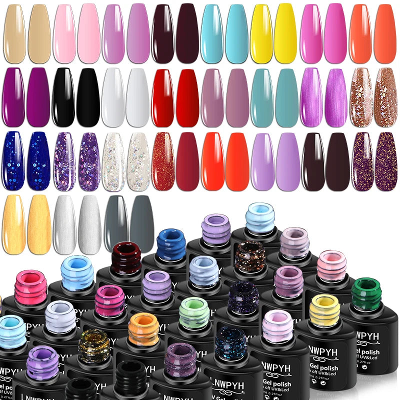 Kit Profesional de Uñas Acrílicas y Poly Gel con Lámpara UV