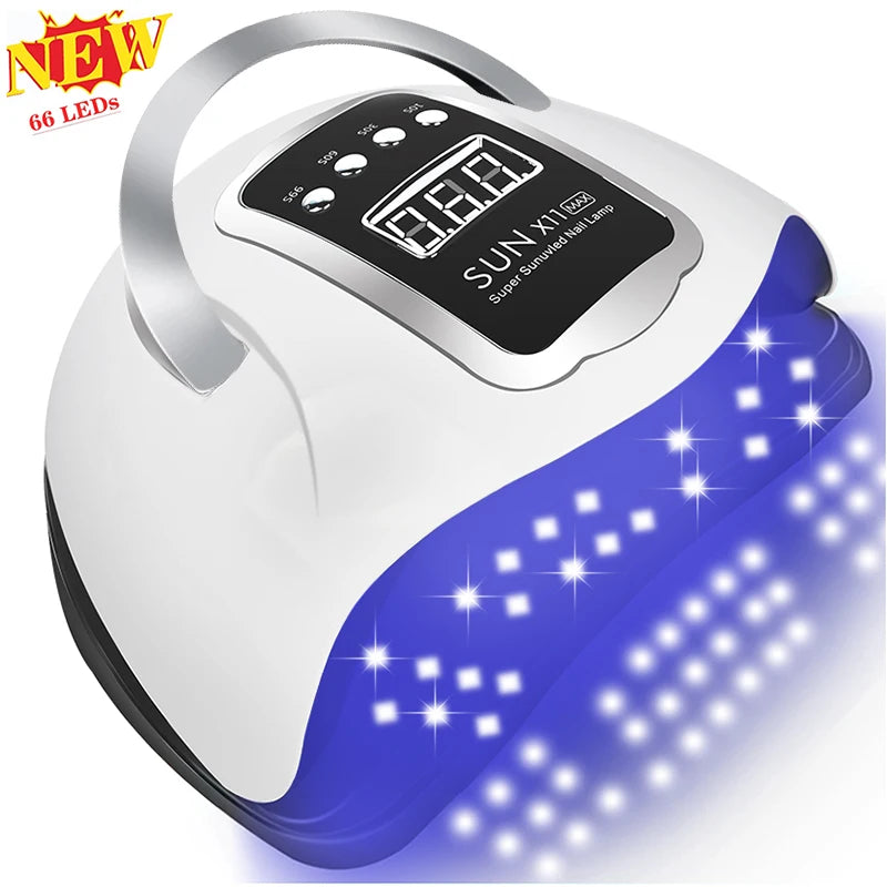 Kit Profesional de Uñas Acrílicas y Poly Gel con Lámpara UV