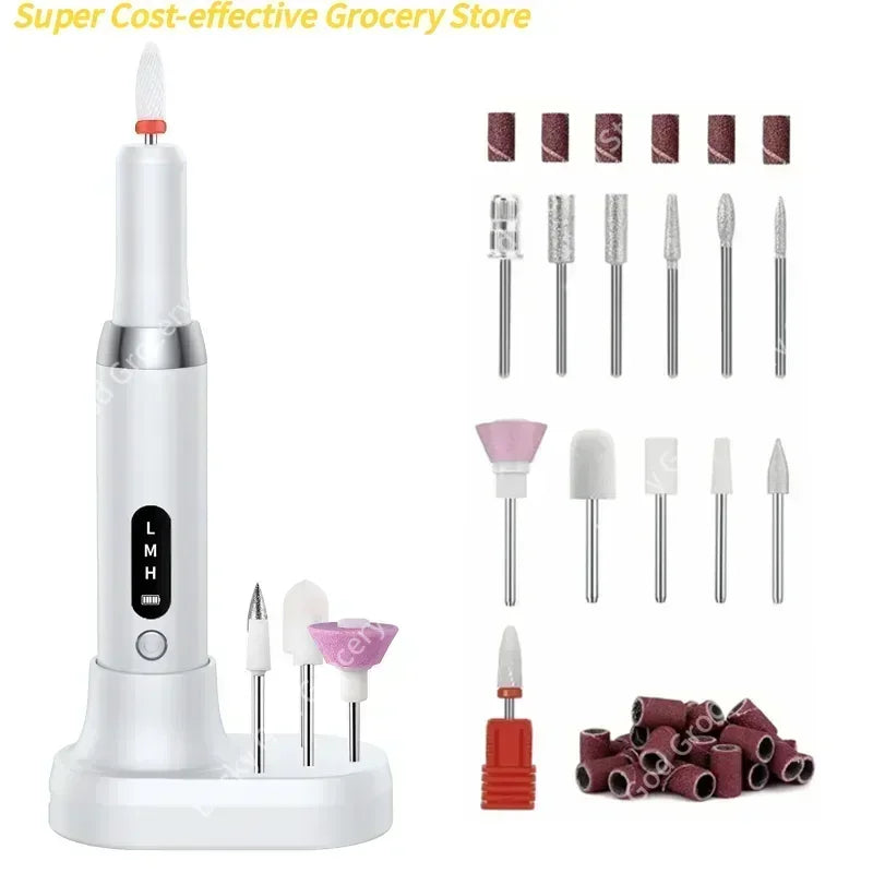 Pulidor Eléctrico de Uñas Profesional para Manicura y Pedicura