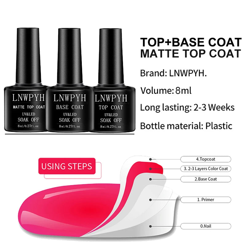 Kit Profesional de Uñas Poly Gel con Lámpara Inteligente y 18 Colores